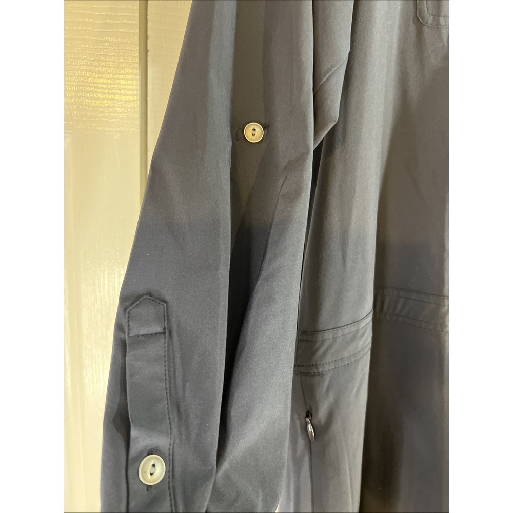 Orvis Navy Florence‎ Travel Dress NWT Size XL Long Sleeve Pack & Go Polygiene - Picture 8 of 13